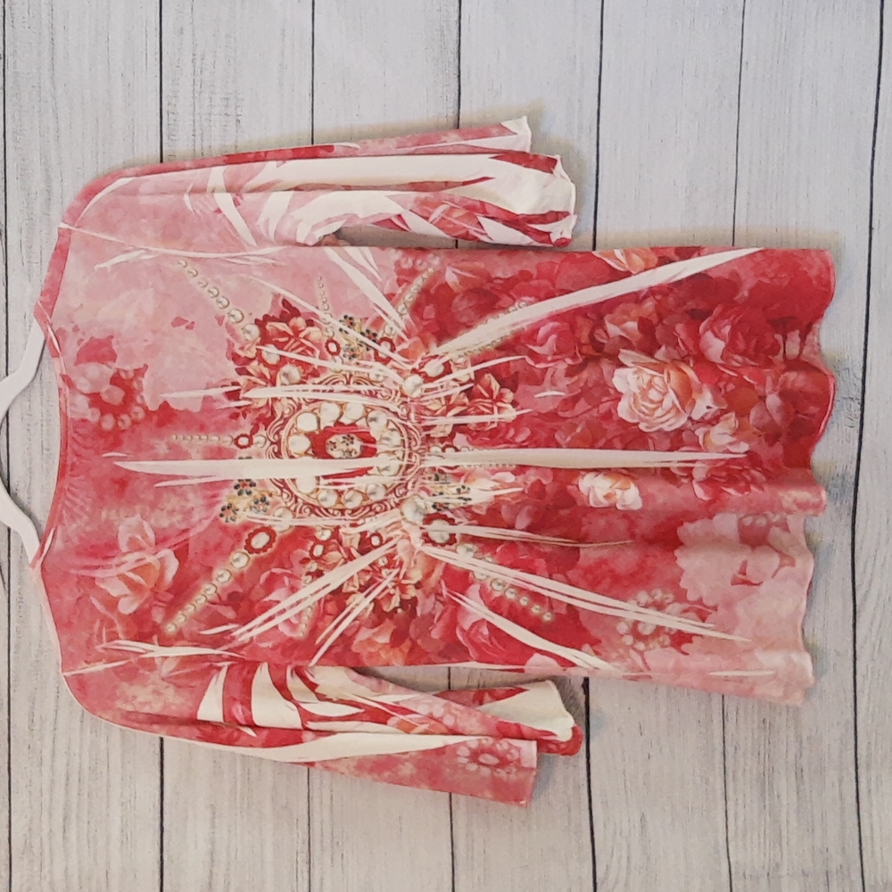 Simply Irresistible Boho Tunic Empire Waist Blouse Top Women’s Size S - Picture 4 of 13